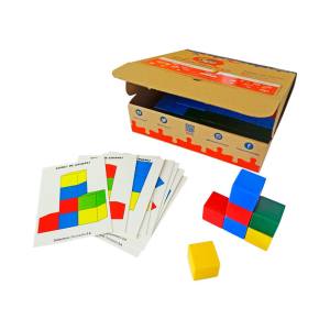 Juego de cubos plásticos - empaque de cartón