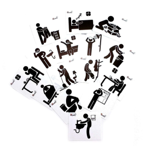 Flash Card Fotografía Pictogramas De Acciones Cotidianas