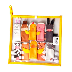 Títeres Dediles Animales De La Graja X 10 Piezas