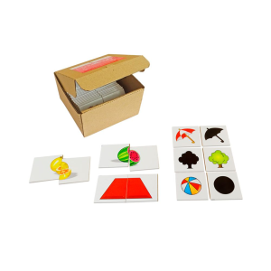 Caja de sombras y mitades - empaque de cartón