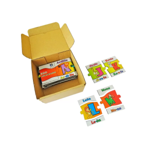 Zooabecedario en madera - empaque de cartón