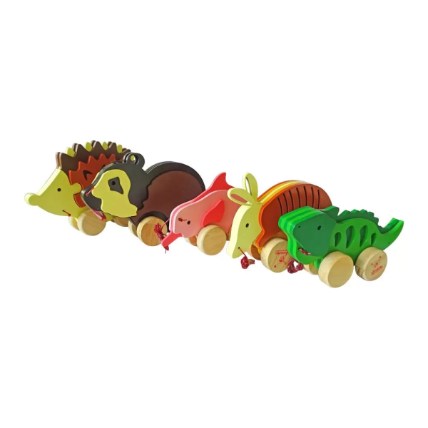 Animales de arrastre en madera x1