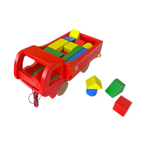 Camión con bloques de construcción