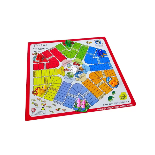 Parqués en madera de 6 puestos