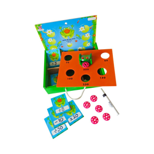 Juego de puntería ranita matemática