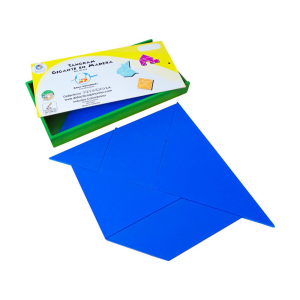 Tangram gigante en madera