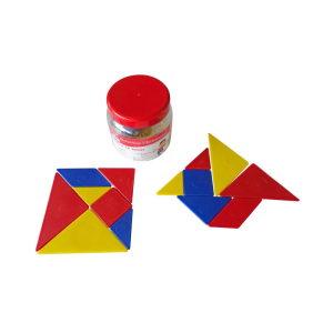 Tangram plástico 3 en 1 - bombonera