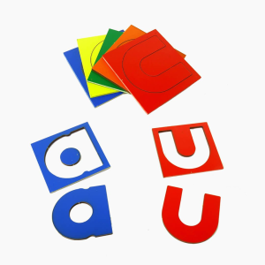 Juego de Vocales Imprenta en Madera