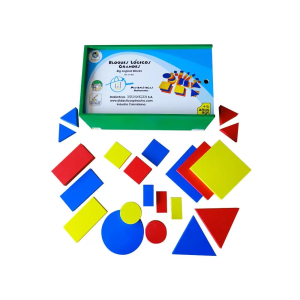 Bloques lógicos grandes en madera