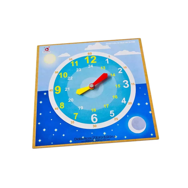 Reloj didáctico de pared