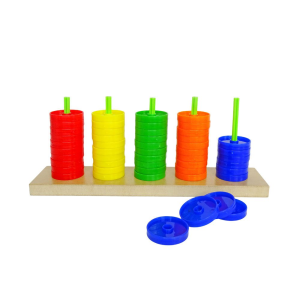 Ábaco abierto x50 discos plásticos