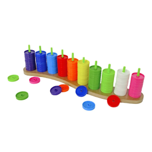 Ábaco abierto x100 discos plásticos