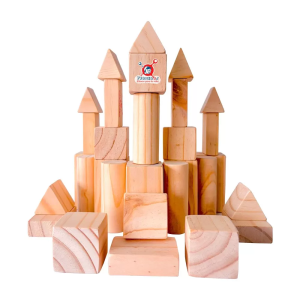 Bloques de madera pequeños x30