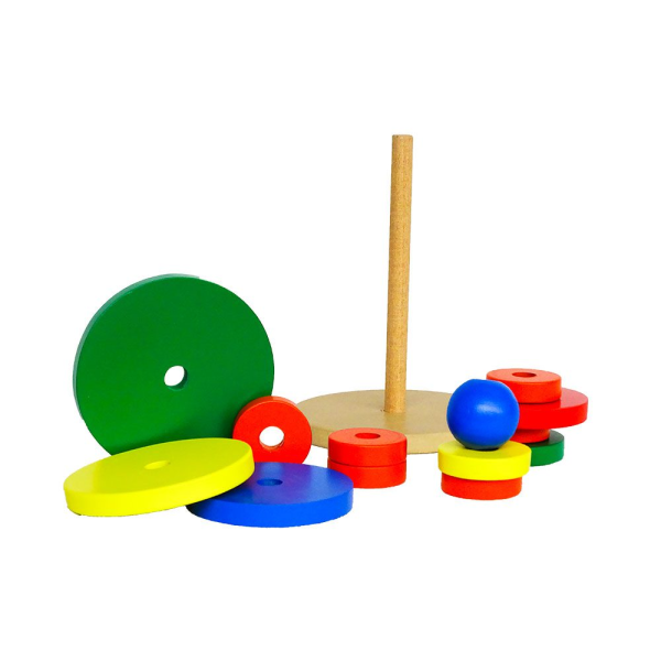 Torre didáctica de círculos ensartables - Image 2