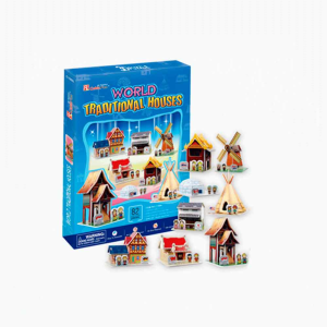Rompecabezas 3D -  Casas del Mundo Tradicionales