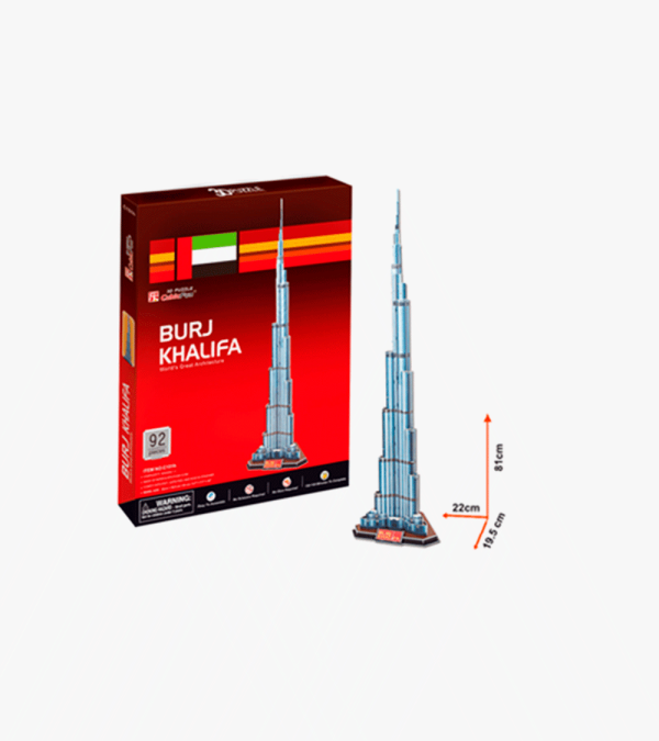 Rompecabezas 3D Torre Khalifa (Pequeña)