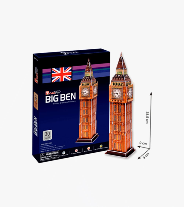 Rompecabezas 3D - Big Ben Mediano