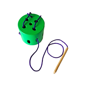 Tronco de enhebrado en madera