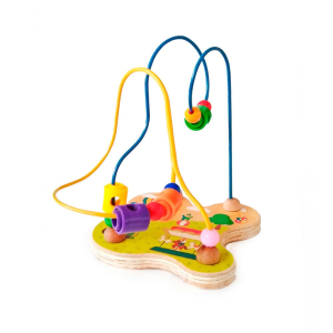 Mini laberinto en madera