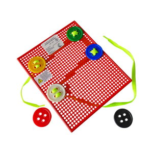 Plantilla plástica de enhebrado