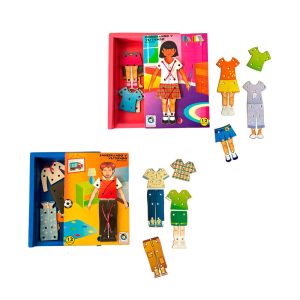 Juego de enhebrando y vistiendo