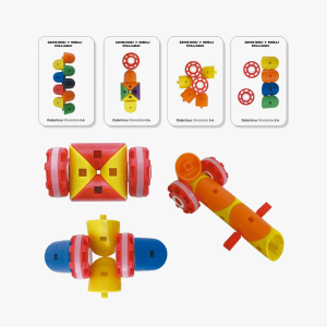 Conectores y Ruedas Encajables x45 Pzs.