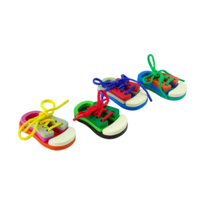 Zapatos didácticos para enhebrar