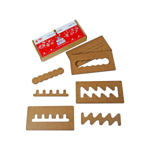 Plantillas de preescritura en madera - empaque de cartón