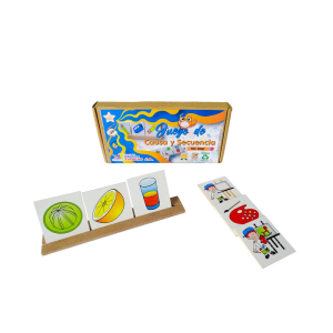 Juego de causa y secuencia - empaque de cartón