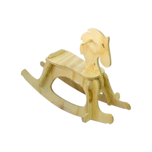 Caballo mecedor en madera
