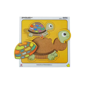 Rompecabezas la tortuga x6 piezas