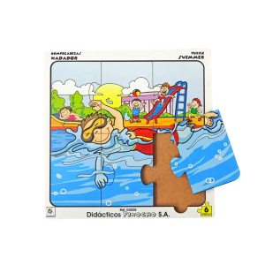 Rompecabezas el nadador x6 piezas