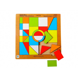 Rompecabezas de figuras geométricas x33 piezas