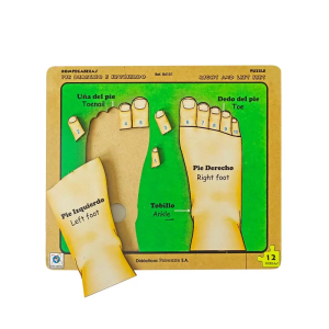 Rompecabezas los pies x12 piezas