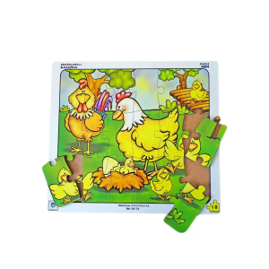 Rompecabezas la gallina x18 piezas