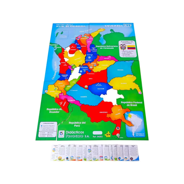Rompecabezas mapa colombia gigante