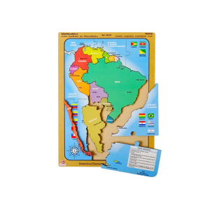 Rompecabezas mapa político de suramerica