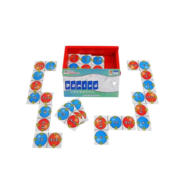 Dominó infantil de multiplicación