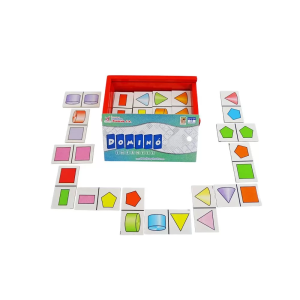 Dominó infantil de figuras geométricas