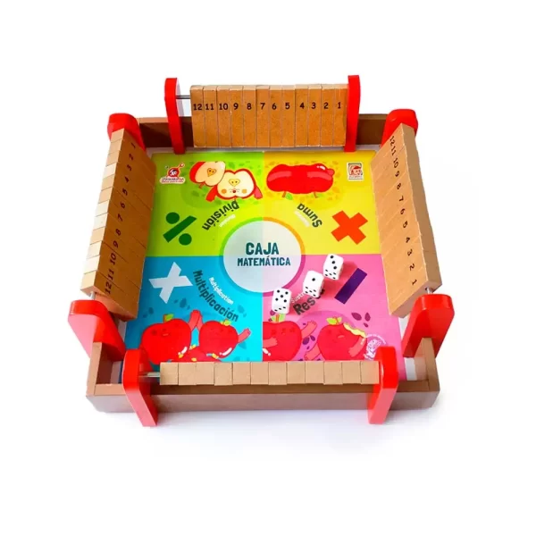 Caja matemática en madera