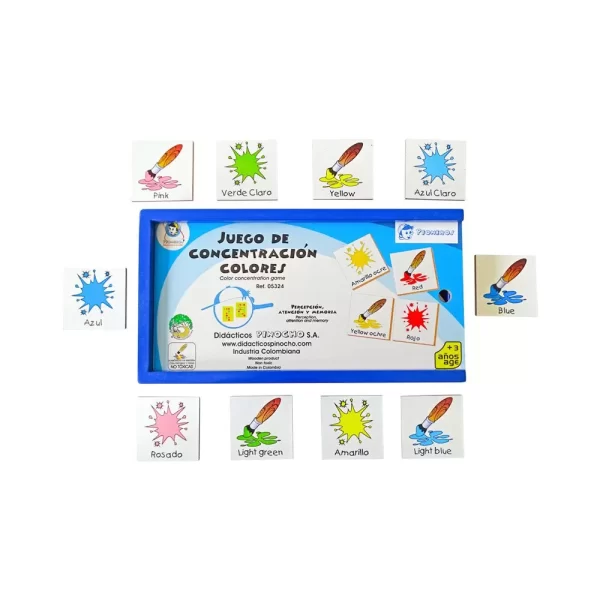 Juego de concentración de colores