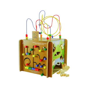 Cubo de aprendizaje múltiple en madera