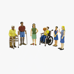 Figuras Discapacidades x6 Pzs.