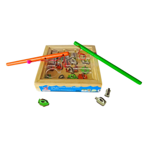 Juego de habilidad de pesca de desechos