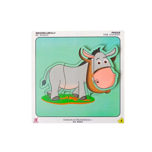 Rompecabezas burro x4 piezas