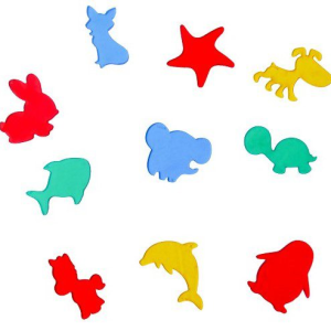 Figuras de Animales en acrílico X 10 Pzs