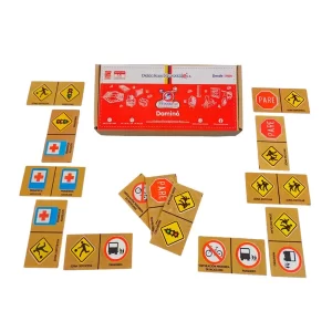 Dominó infantil señales transito - empaque de cartón