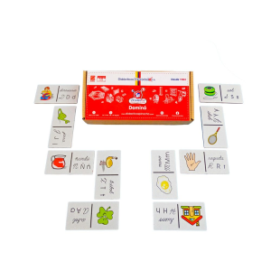 Dominó de abecedario - empaque de cartón