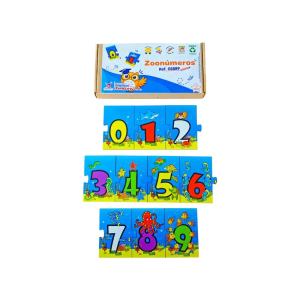 Juego de zoonúmeros didácticos - empaque de cartón