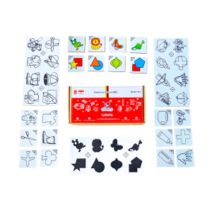 Lotería de percepción de fondo y figura - empaque de cartón